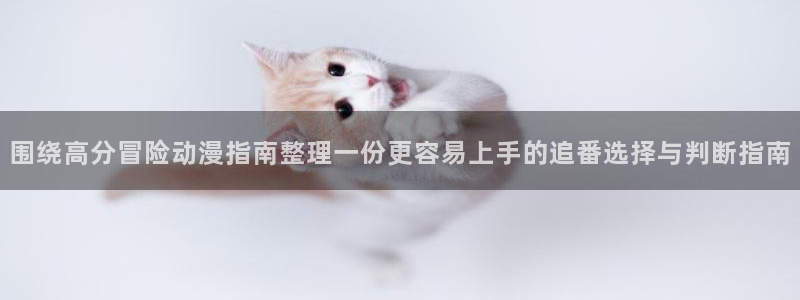 动漫作品搜索:围绕高分冒险动漫指南整理一份更容易上手的追番选择与判断指南